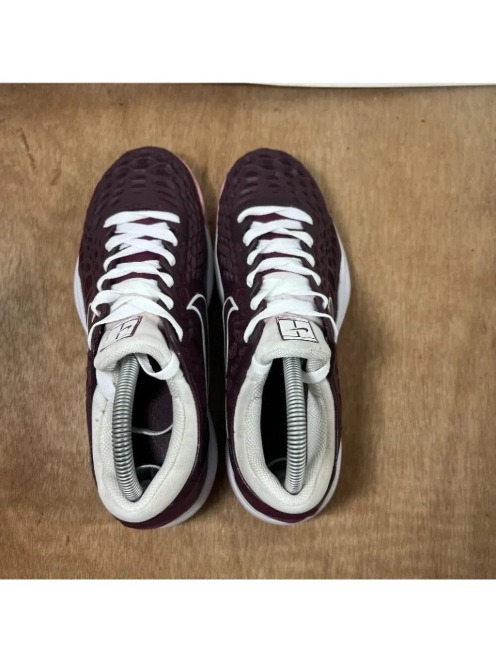 Nike Zoom Cage 3 Hard Court Women 8.5 Tennis Running Shoes Red Pickleball